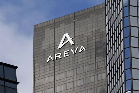 © Reuters. LE CA D'AREVA EN BAISSE DE 14% SUR 9 MOIS, OBJECTIFS CONFIRMÉS