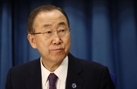 © Reuters. Secretário-geral da ONU, Ban Ki-moon, em evento no escritório da ONU em Viena