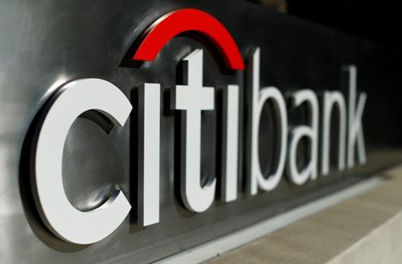 © Reuters. File photo of a Citibank sign is shown in downtown Los Angeles, California