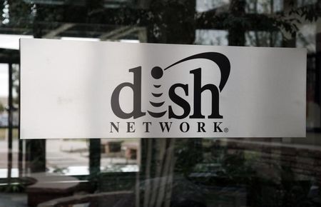 © Reuters. The sign in the lobby of the corporate headquarters of Dish Network is seen in the Denver suburb of Englewood