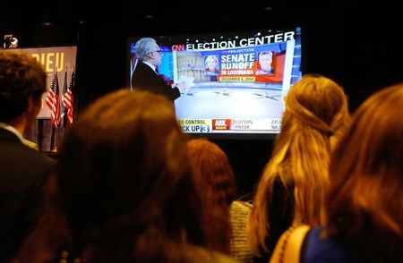 © Reuters. توقعات لشبكات تلفزيونية:انتخابات اعادة لحسم السباق على مقعد مجلس الشيوخ في لويزيانا