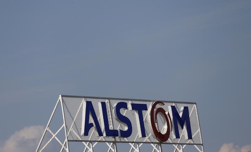 &copy; Reuters The logo of French power and transport engineering company Alstom is pictured on the roof of the company's plant in Reichshoffen