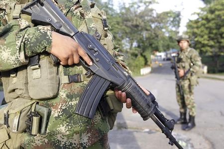 © Reuters. Guerrilleros de las FARC dinamitan un oleoducto y asesinan a dos indígenas