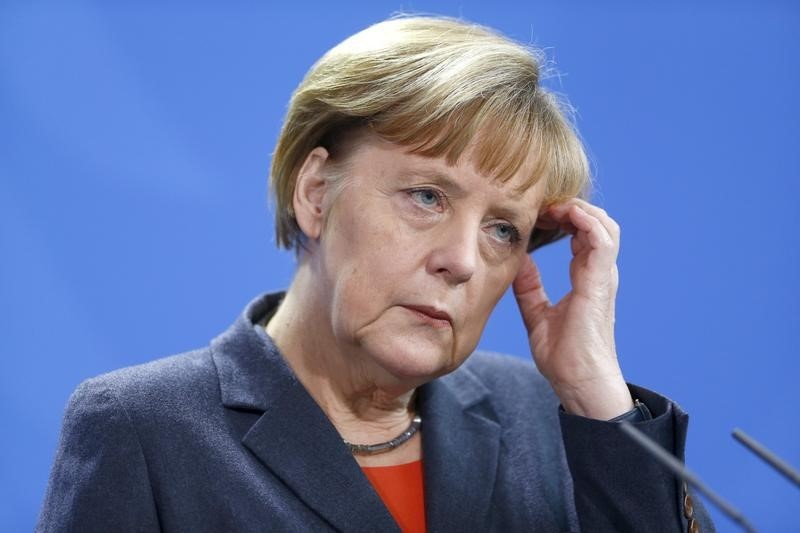 © Reuters. German Chancellor Merkel addresses joint news conference with Ethiopia's Prime Minister Desalegn in Berlin