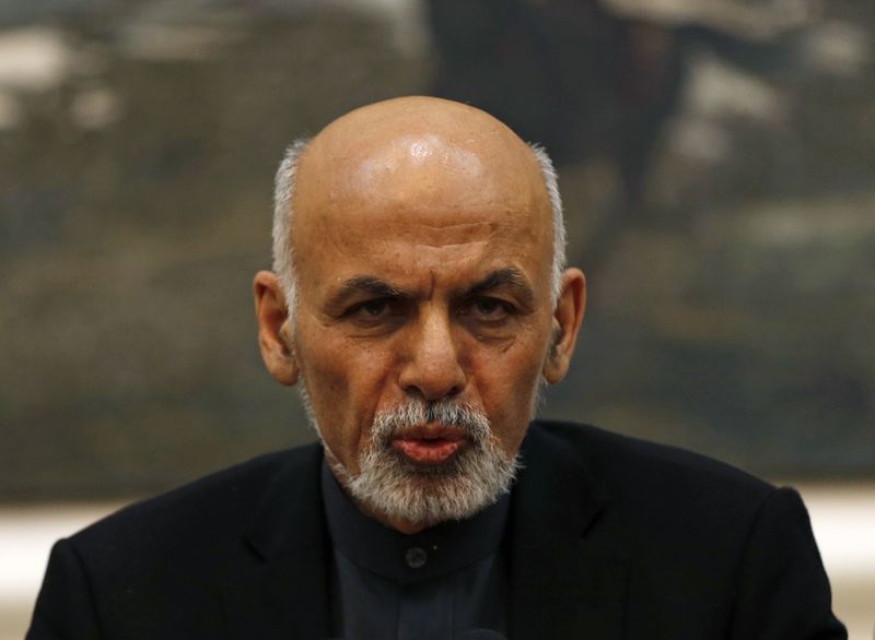 © Reuters. Presidente afegão Ashraf Ghani durante evento em Cabul