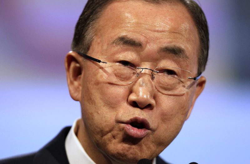 © Reuters. Secretário-geral da ONU, Ban Ki-moon 