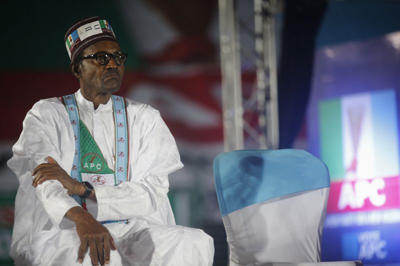 © Reuters. Candidato a presidente da Nigéria durante evento em Lagos