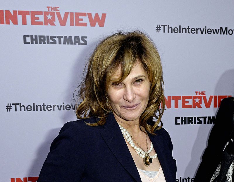 © Reuters. Sony Pictures Entertainment Co-Chairman Amy Pascal poses during the premiere of "The Interview" in Los Angeles