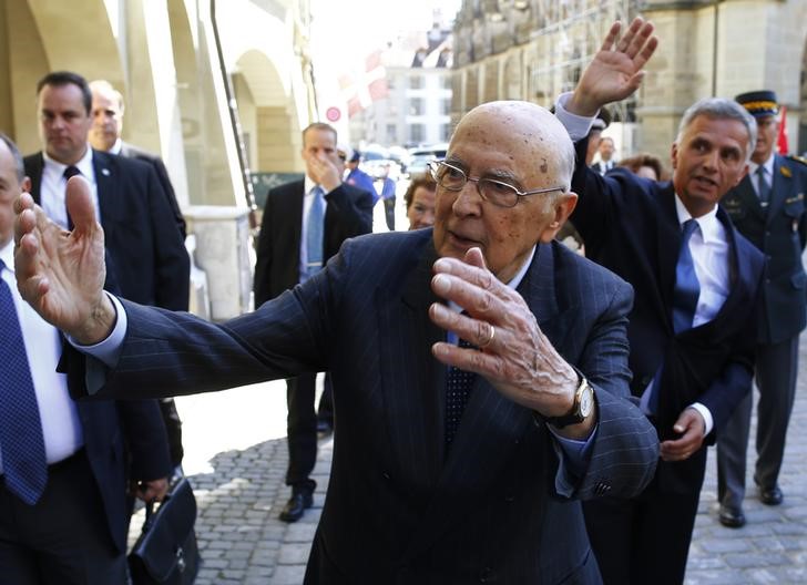 © Reuters. Il presidente della Repubblica Giorgio Napolitano in una immagine di archivio 