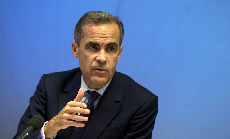 © Reuters. Bank of England Governor, Mark Carney, speaks to the media about a transparency report at the Bank of England, in London