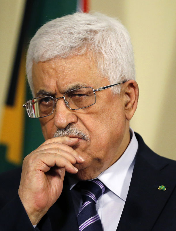 © Reuters. عباس يحمل حركة حماس مسؤولية عدم إعمار قطاع غزة