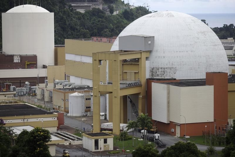 © Reuters. Foto de arquivo do complexo nuclear em Angra dos Reis.