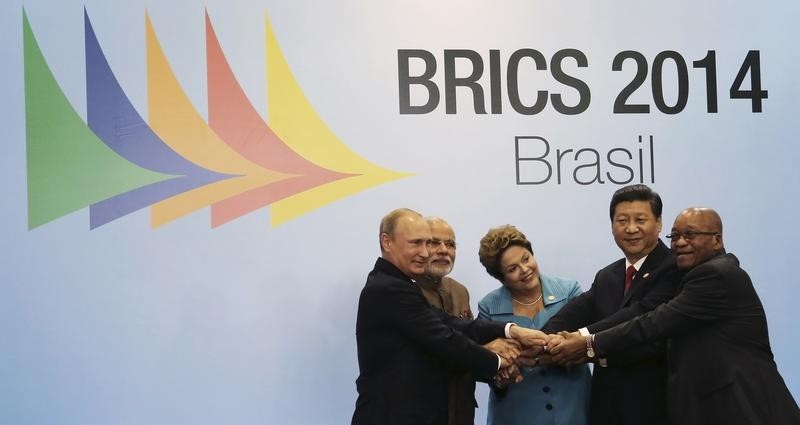 © Reuters. Líderes dos países que formam o grupo Brics em cúpula em Fortaleza