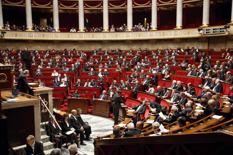 © Reuters. L'ASSEMBLÉE NATIONALE VOTE LA RÉFORME DU DROIT D'ASILE