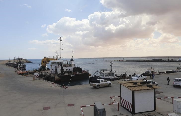 © Reuters. Vista geral do terminal de exportação de Es Sider em Ras Lanuf