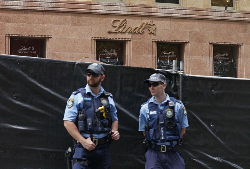 © Reuters. Café na Austrália, onde clientes foram feitos reféns