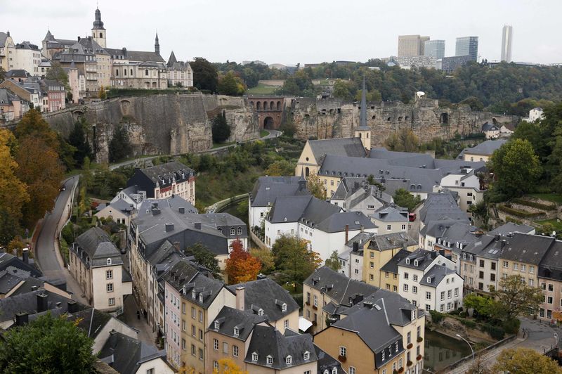 © Reuters. File photo of a general view of the city of Luxembourg