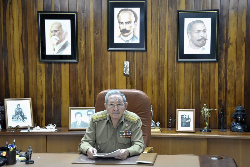 © Reuters. Presidente cubano Raúl Castro faz declaração 