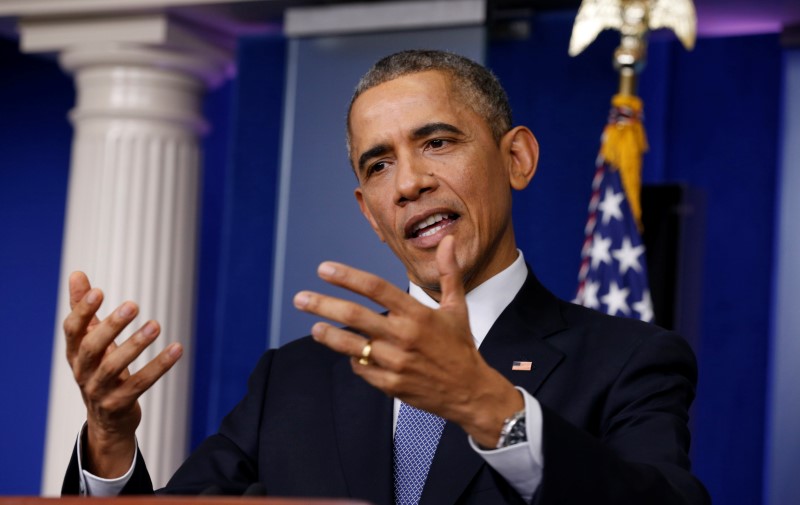 © Reuters. اوباما يقول إن الهجوم الالكتروني على سوني لم يكن عملا حربيا