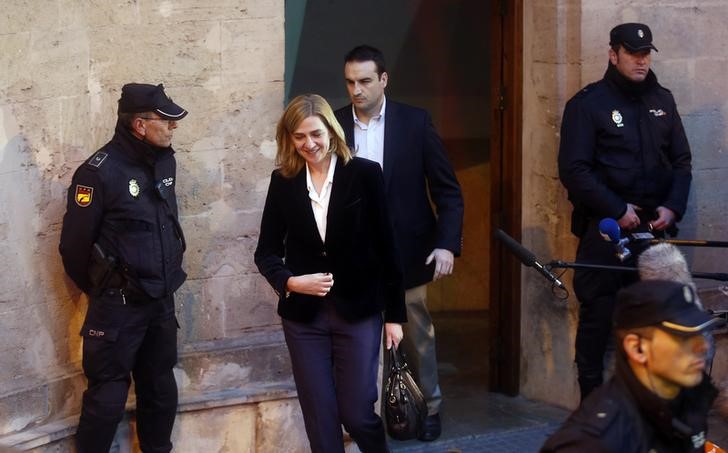© Reuters. El Juez sentará en el banquillo a Cristina de Borbón por dos delitos fiscales