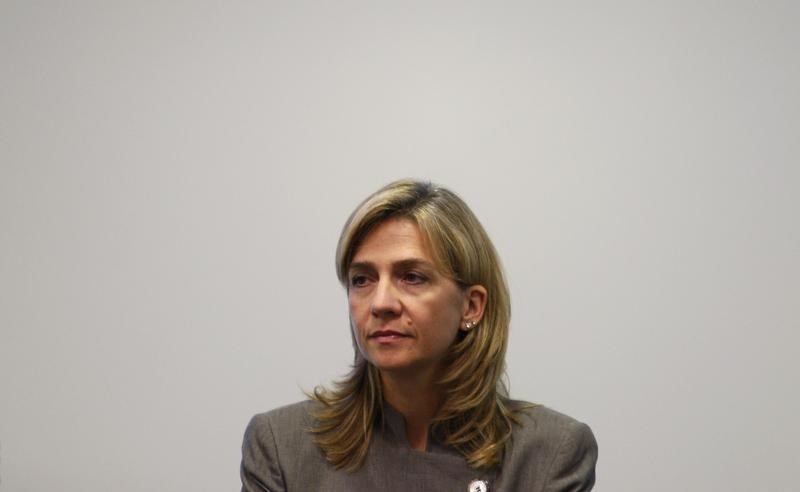 © Reuters. Infanta Cristina da Espanha durante coletiva de imprensa na Cidade do México