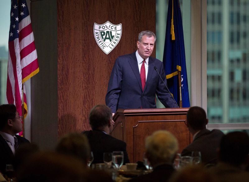 © Reuters. Prefeito de Nova York, Bill de Blasio