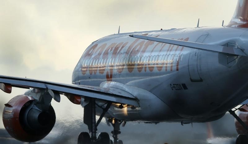 © Reuters. NOUVELLE GRÈVE À EASYJET LE 31 DECEMBRE ET LE 1ER JANVIER