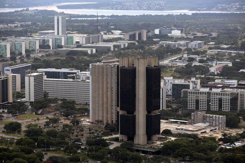 © Reuters. Vista aérea da sede do Banco Central em Brasília