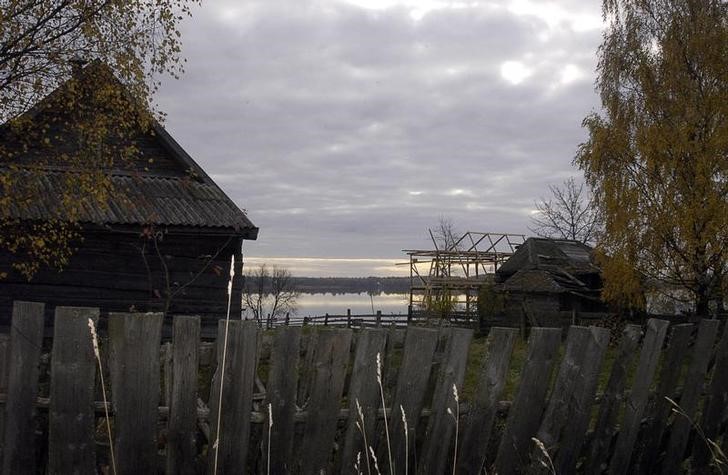 © Reuters. Заброшенные избы в деревне Полукарпово