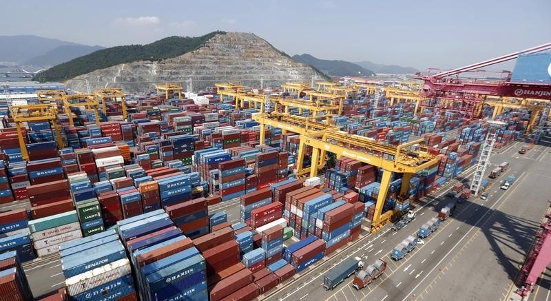 © Reuters. ارتفاع صادرات كوريا الجنوبية الي الصين وامريكا واوروبا في ديسمبر