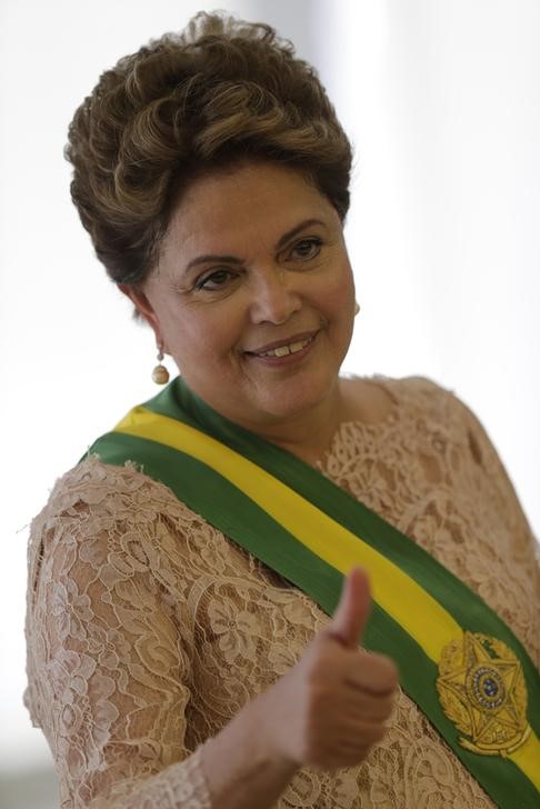 © Reuters. Presidente Dilma Rousseff no Palácio do Planalto