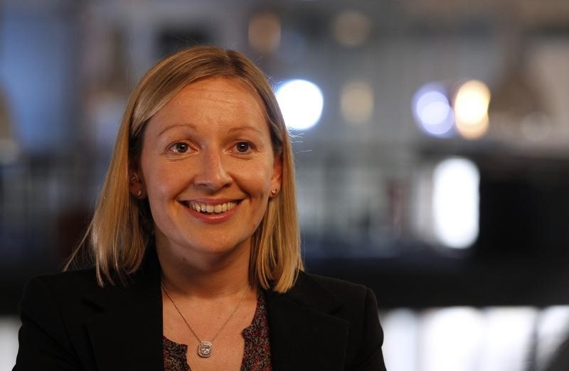 © Reuters.  Lucinda Creighton speaks during interview with Reuters in Berlin