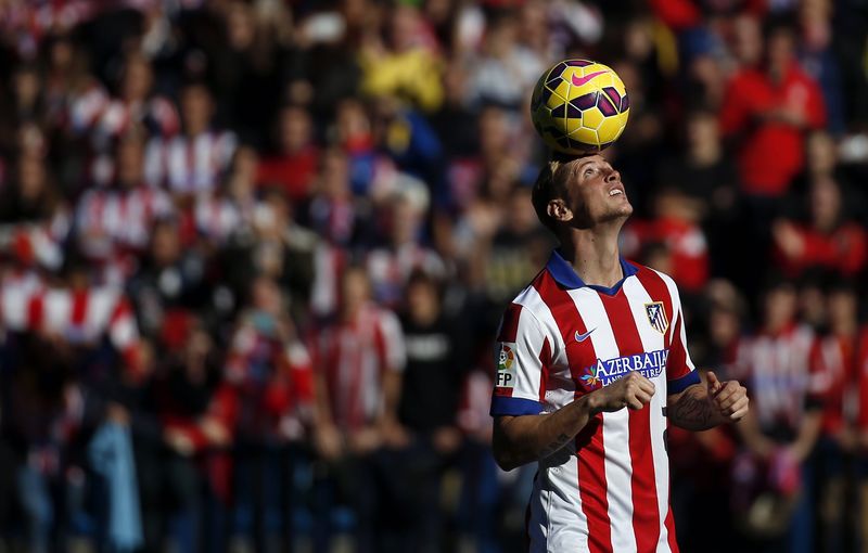 © Reuters. Jogador Fernando Torres é apresentado no Atlético de Madri