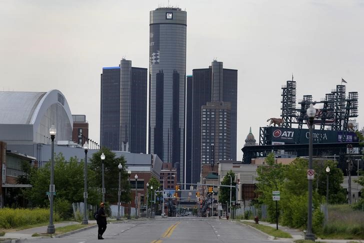 © Reuters. General Motors World Headquarters is seen in downtown Detroit