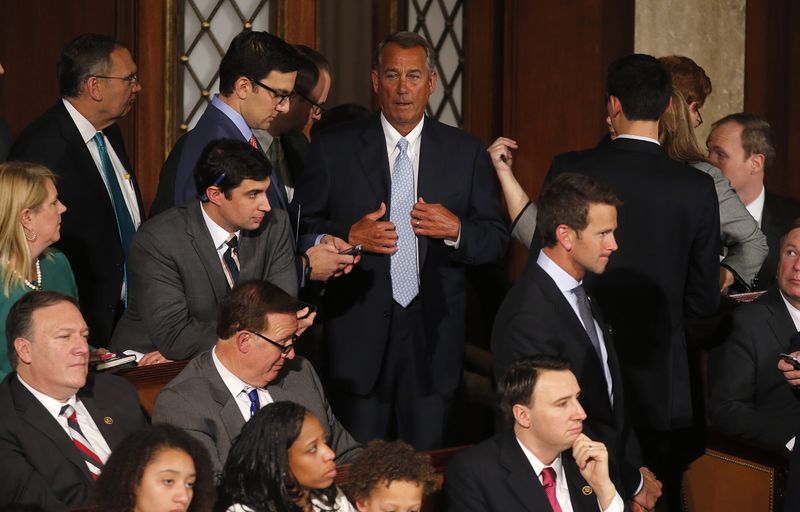 © Reuters. JOHN BOEHNER RECONDUIT À LA TÊTE DE LA CHAMBRE DES REPRÉSENTANTS AUX ÉTATS-UNIS