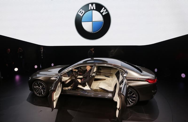 © Reuters. A BMW Vision Future Luxury concept car is displayed at Auto China 2014 in Beijing