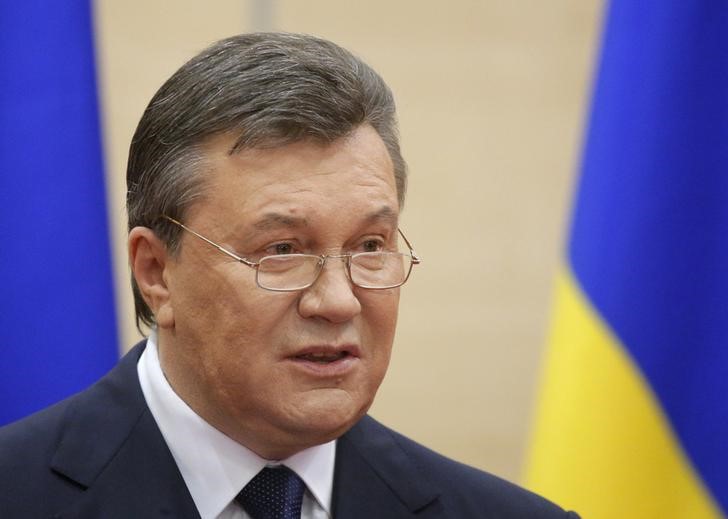 © Reuters. Presidente deposto da Ucrânia Viktor Yanukovich, em foto de arquivo