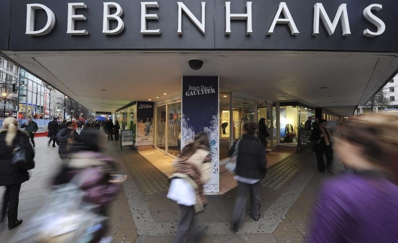 © Reuters. General Views of Debenhams on Londons Oxford street on January 10th 2011.