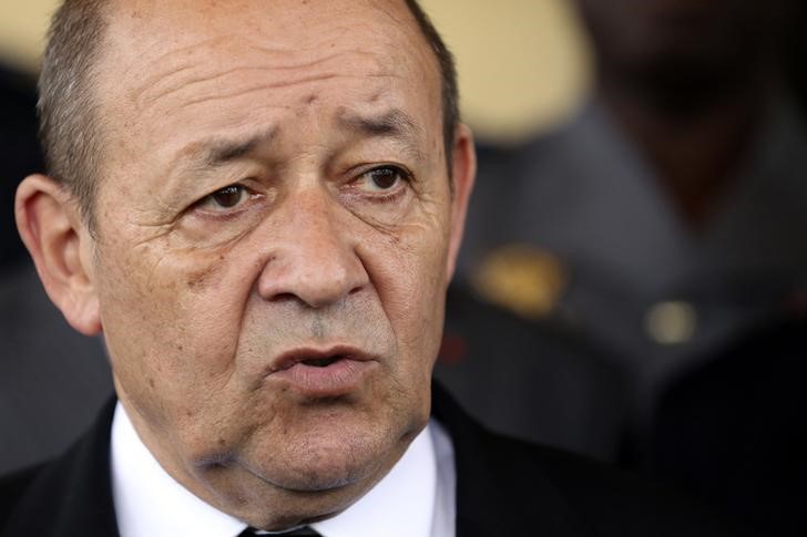 © Reuters. Ministro da Defesa francês, Jean-Yves Le Drian, em foto de arquivo