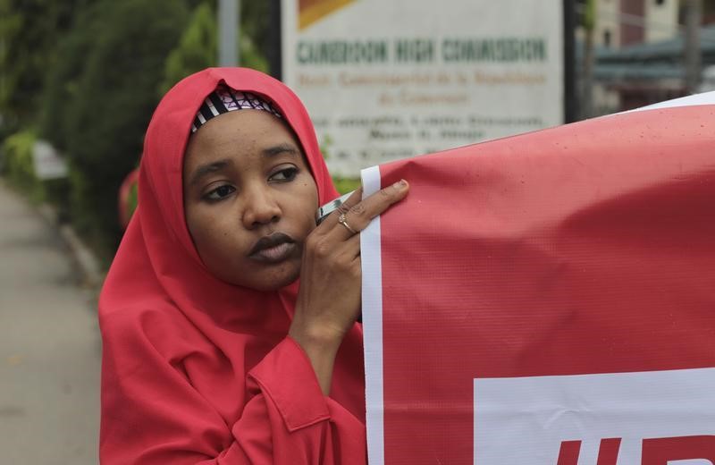 © Reuters. Campanha pela libertação de reféns do Boko Haram