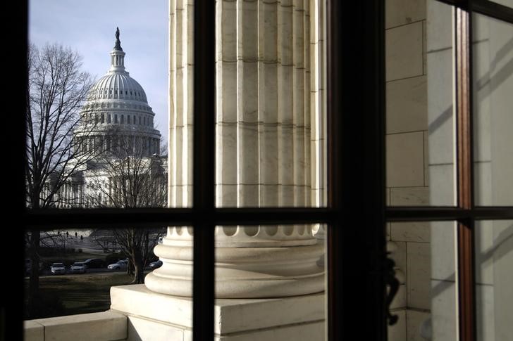 © Reuters. Vista geral do Capitólio a partir da Sala Russell, do Senado, em Washington