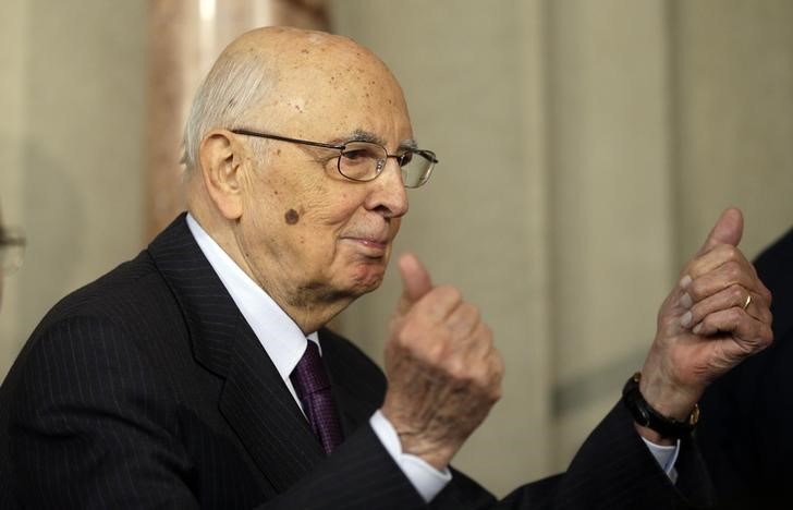 © Reuters. Presidente da Itália, Giorgio Napolitano, em foto de arquivo