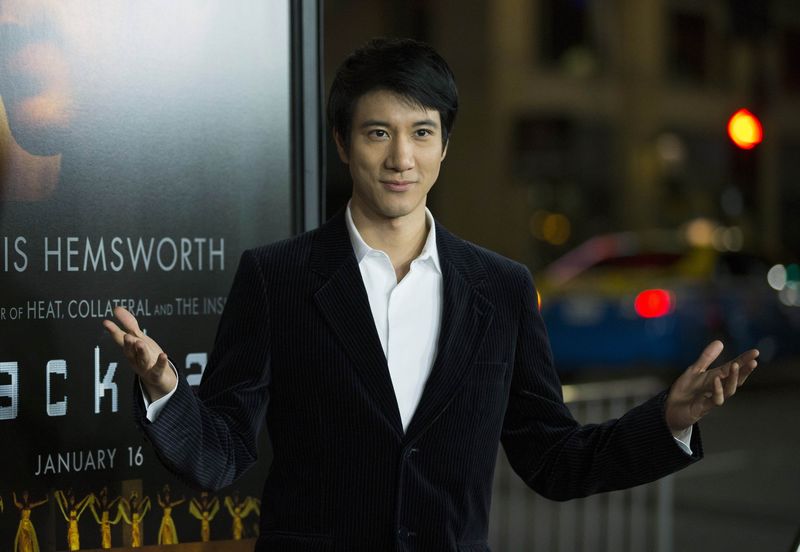 © Reuters. Cast member Wang poses at the premiere of "Blackhat" at the TCL Chinese theatre in Hollywood