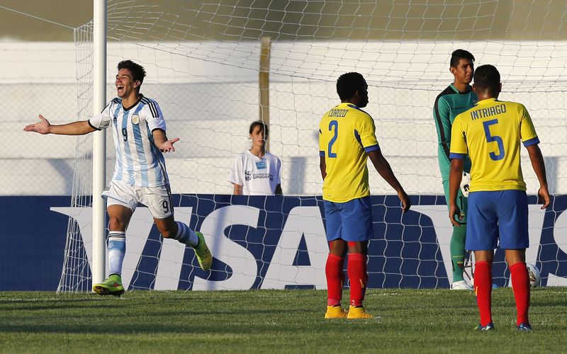 © Reuters. Giovanni Simeone quiere hacerse un nombre propio con Argentina