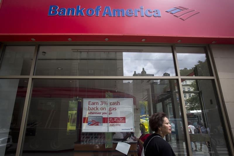 © Reuters. A Bank Of America sign is pictured in the Manhattan borough of New York
