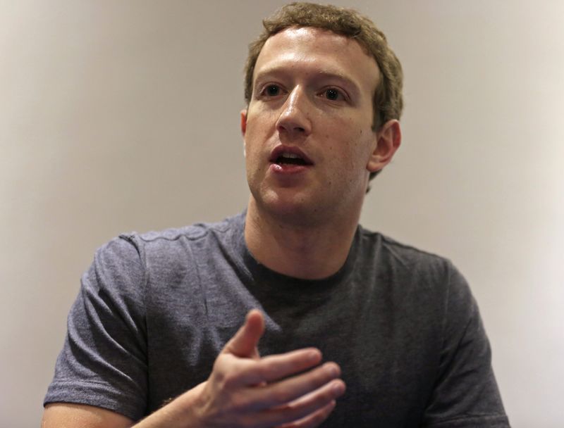 © Reuters. Presidente-executivo do Facebook, Mark Zuckerberg 