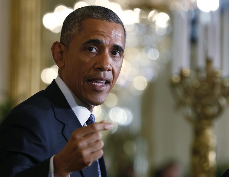 © Reuters. أوباما: التطرف العنيف ليس تهديدا وجوديا وسنهزمه