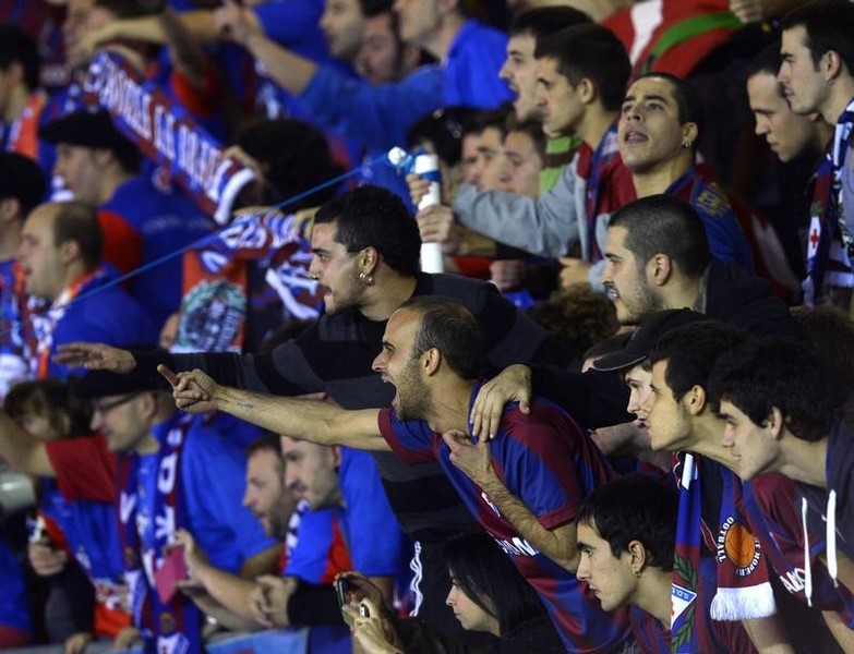 © Reuters. El Eibar finaliza la primera vuelta en Primera en octavo lugar