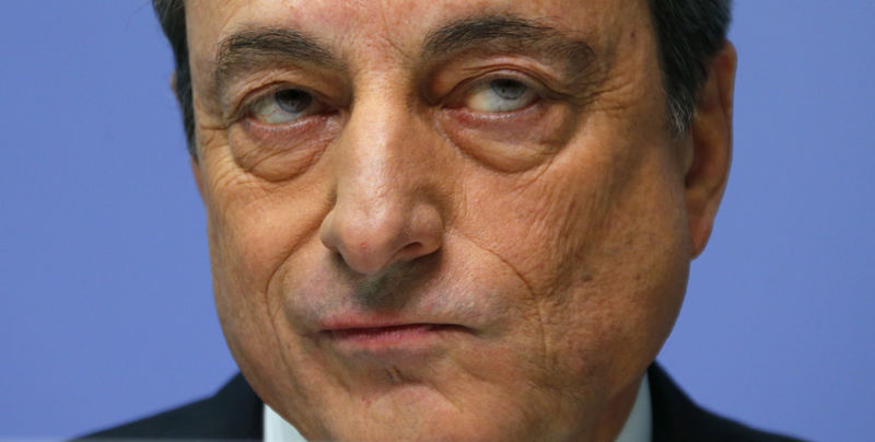 © Reuters. Il presidente della Bce Mario Draghi 