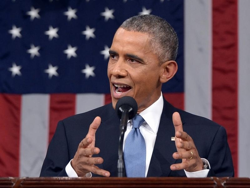 © Reuters. اوباما يناشد الكونجرس أن يجيز استخدام القوة ضد تنظيم الدولة الاسلامية